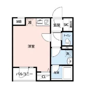 ベルシードステアーアルファ西日暮里【202号室】の間取り