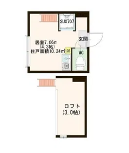 ハーモニーテラス池袋【1階】の間取り