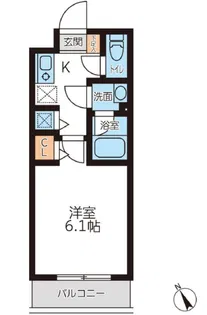 ミュプレ吉祥寺【4階】の間取り