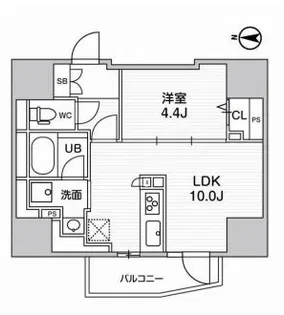 エスタート入谷Ⅰ【14階】の間取り