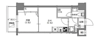 S-RESIDENCE押上Blossom【4階】の間取り