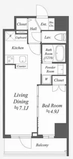 Alpha Prime東陽町【10階】の間取り