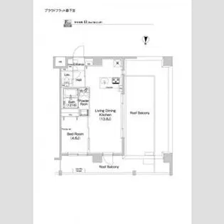 プラウドフラット森下Ⅲ【8階】の間取り