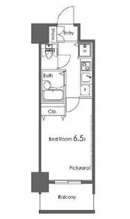 カスタリア東日本橋Ⅲ【5階】の間取り