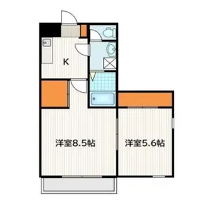 メゾン第2三池ビル【306号室】の間取り