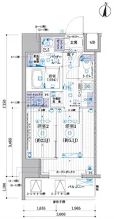 ブライズ東陽町【5階】の間取り
