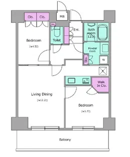 レジディア杉並方南町【5階】の間取り