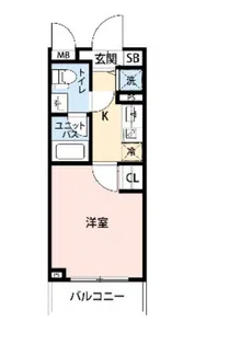 ジェノヴィア渋谷本町グリーンヴェール【206号室】の間取り