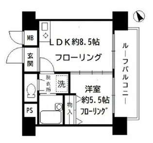 新宿アイランドアネックス【6階】の間取り