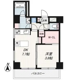 インプルーブ両国【7階】の間取り