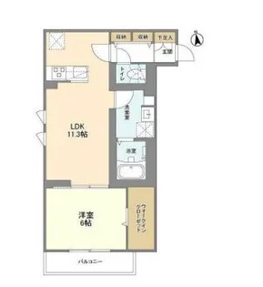 ウェルスクエア要町【3階】の間取り