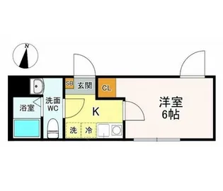 フロレスタ千川【3階】の間取り