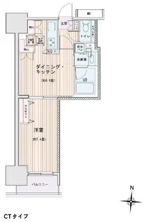 エスティメゾン錦糸町II【12階】の間取り