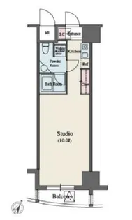 MFPR代々木タワー【7階】の間取り
