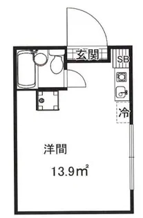 Initium domus渋谷本町【3階】の間取り