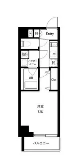 オーキッドレジデンス上野稲荷町Ⅱ【6階】の間取り