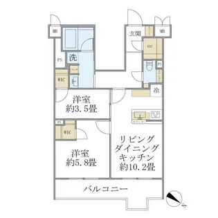 ビューテラス茗荷谷【4階】の間取り