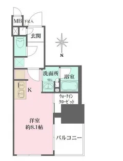 ルフォンプログレ元浅草マークス【2階】の間取り