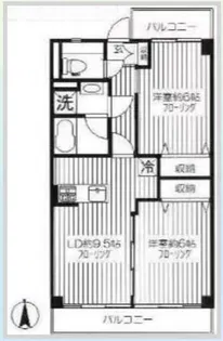 愛住ハイツ【403号室】の間取り
