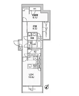 コンポジット渋谷初台【1階】の間取り