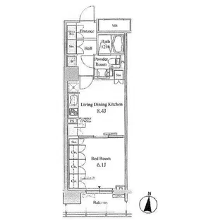 パークアクシス東陽町【11階】の間取り