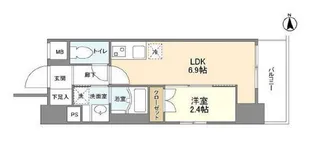 リアンシエルブルー田端【10階】の間取り