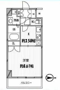 スペーシア高円寺Ⅰ【5階】の間取り