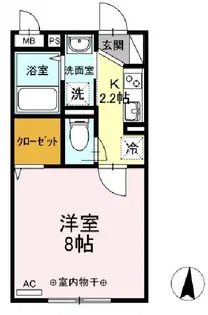 monad SASAZUKA【3階】の間取り