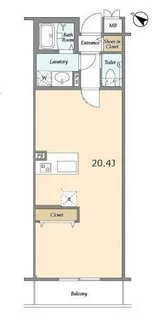 BLESS北新宿【5階】の間取り
