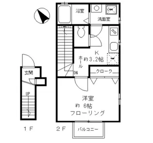 デザインコート三宿【2階】の間取り
