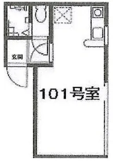 グリフィンドール中野【101号室】の間取り