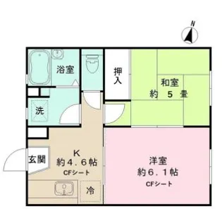 エクセル ワタナベ【2階】の間取り