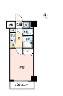 パレステュディオ新宿御苑前【502号室】の間取り