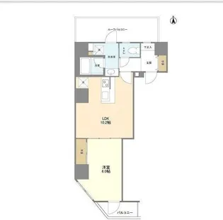 シェフルール新御徒町Ⅰ【6階】の間取り