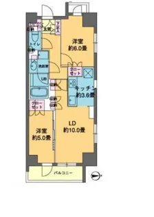 カスタリア東日本橋【3階】の間取り