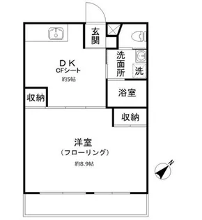 グランベル松陰【1階】の間取り