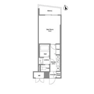 BluRock神楽坂【6階】の間取り