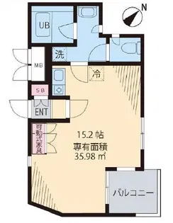 サニーサイドヒル【3階】の間取り