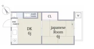 サンシオン四谷【2階】の間取り