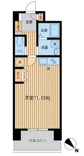 六本木ライズハウス【5階】の間取り