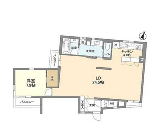 PATH牛込神楽坂【4階】の間取り