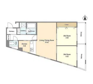 CORVAL三軒茶屋【3階】の間取り