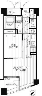 コスモリード新宿余丁町【2階】の間取り