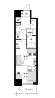 アーバンパーク入谷【703号室】の間取り