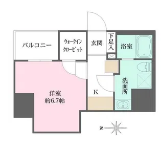 コスモリード亀戸【4階】の間取り