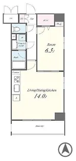 N’s PARK Residence 高田馬場【5階】の間取り