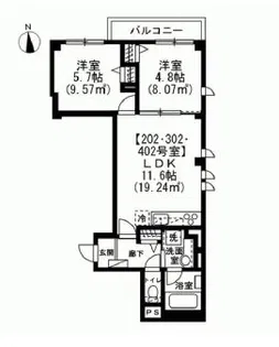 スカイエ西日暮里【4階】の間取り