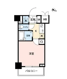 レジディア広尾Ⅱ【206号室】の間取り