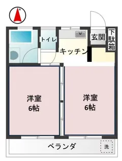 堤マンション【102号室】の間取り