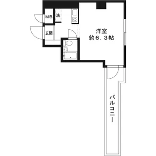 ほんまちプリンスパレス【4階】の間取り
